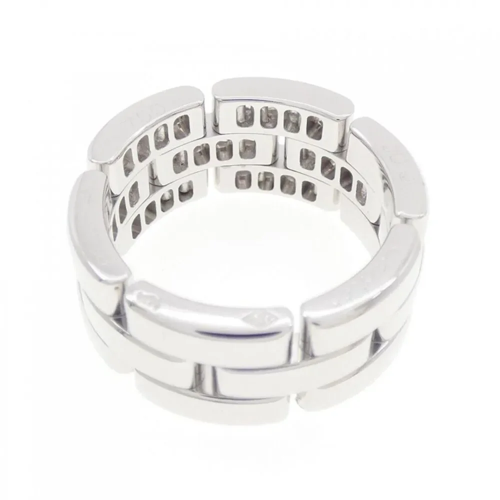 Cartier Maillon Panthère Au750 White Gold Diamond Ring Size 9.5 - Picture 3 of 5